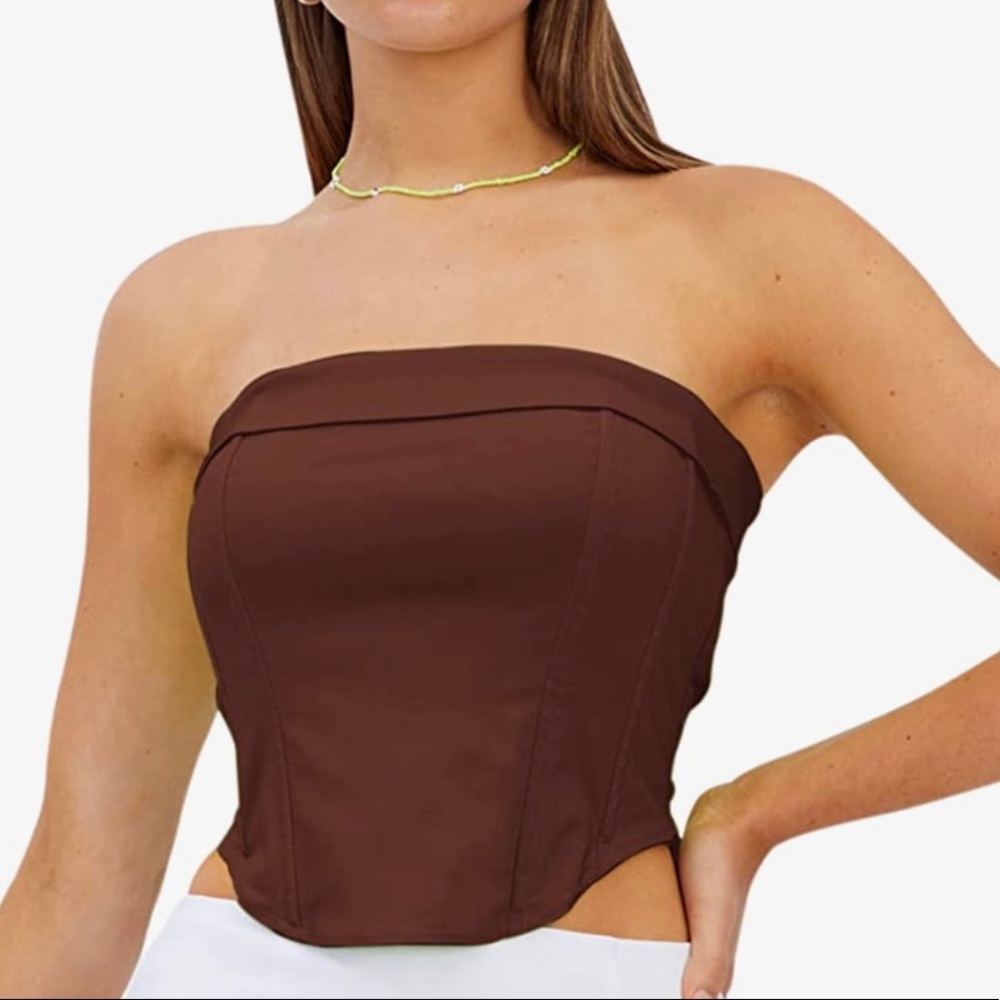 Corset brown top never worn